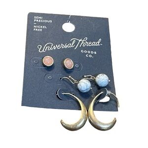 Universal Thread Stone,‎ semi precious, nickel free Earrings NWT